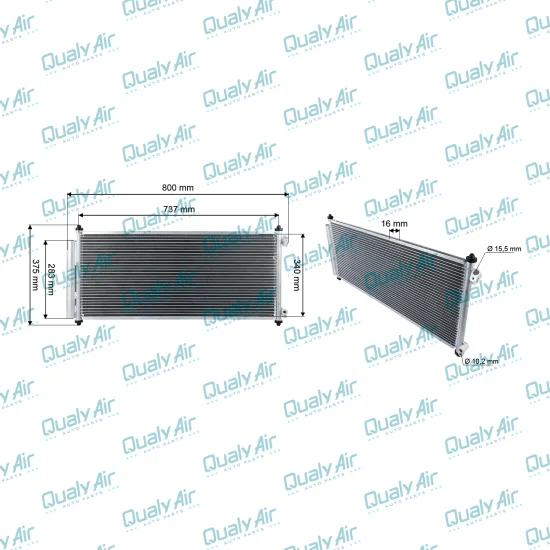 Condensador p/ Honda Fit 2009 a 2014 (Tayashima)