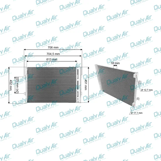 Condensador p/ Hyundai R140LC-9, R210LC-9, HL 730-9...(TYSM)