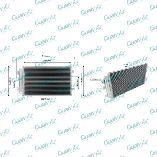 Condensador p/ Iveco Daily 2012 a 2018 (Tayashima)