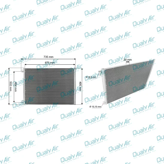 Condensador p/ Jumper 1995 a 2022, Ducato 1997 a 2021 (TYSM)