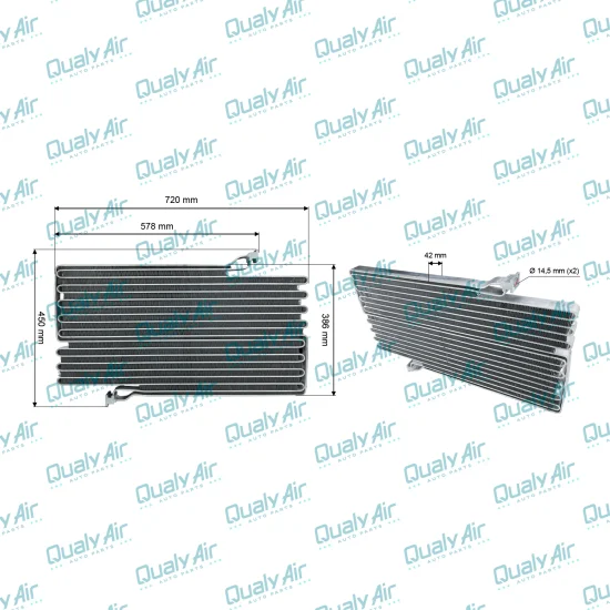 Condensador p/ Pá Carregadeira L45F, L120E, L350F..(TYSM)