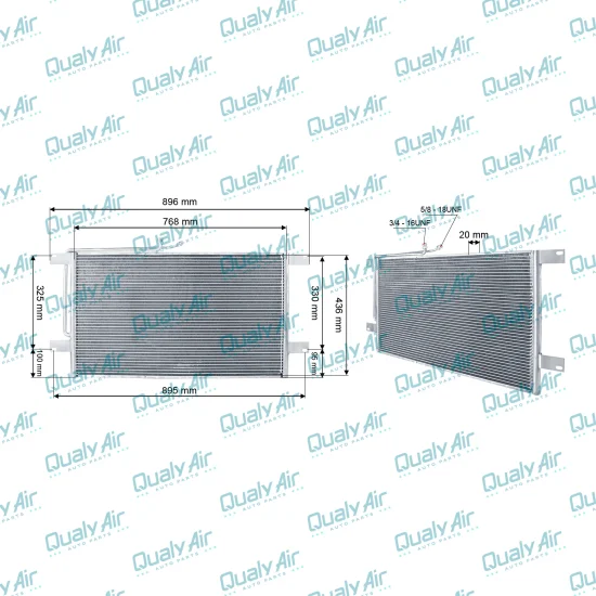 Condensador p/ Scania 114, 124 2008 a 2020 Cabine M/G (TYSM)