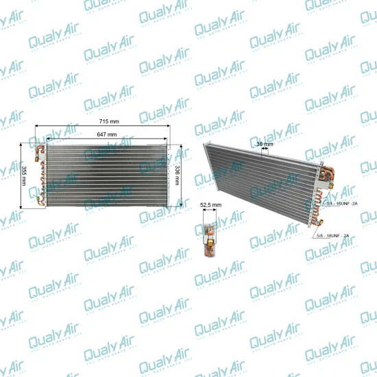 Condensador Tubo Aleta de Ar Universal 14X26 (TAYASHIMA)