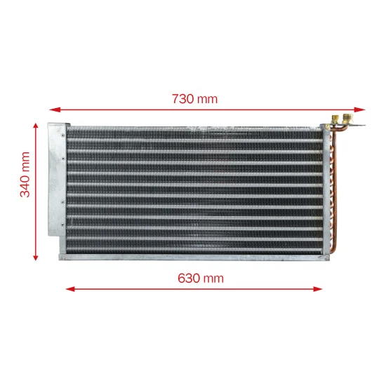 Condensador AC p/ NH Colheitadeira TC55, TC57 (Cobre) (TYSM)