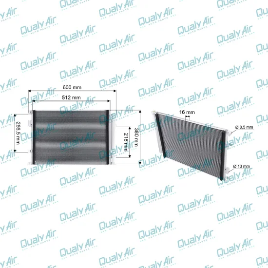 Condesador p Hyuday HB20, HB20S 1.0 Turbo 2020 a 2026 (TYSM)
