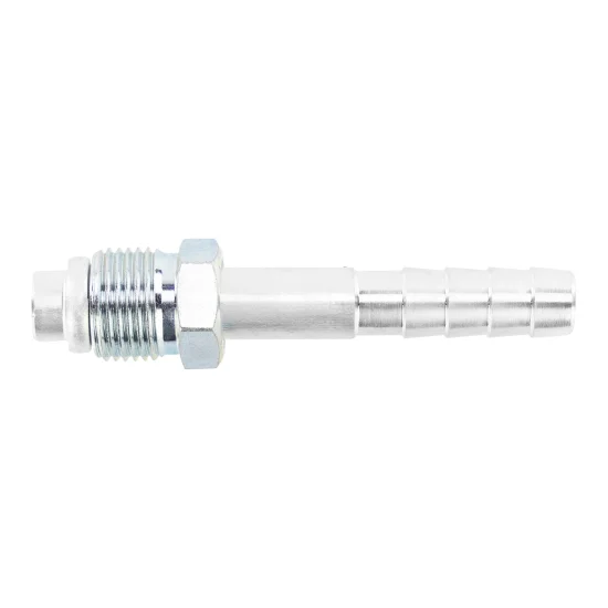 Conexão Macho 8mm Reta Rosca Móvel p/ AC Universal (Aluminio