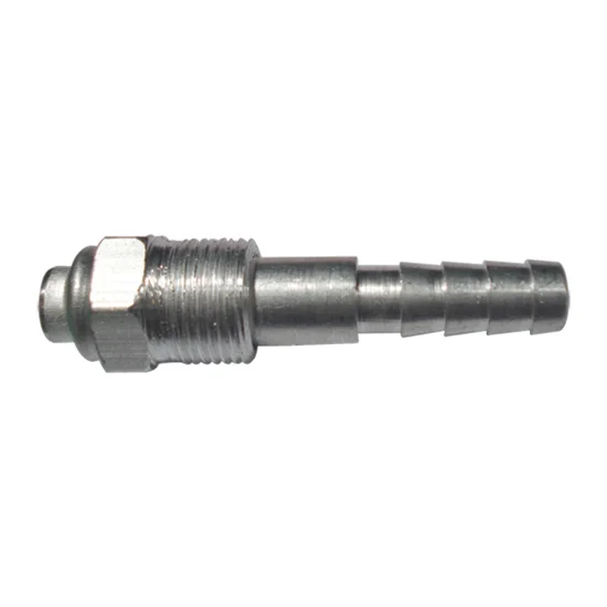 Conexão Macho 8mm Reta Rosca Móvel p/ AC Universal (Aluminio