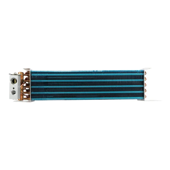 Evaporador AC Universal Tubo Aleta Cobre C/ Valv Block Rosca