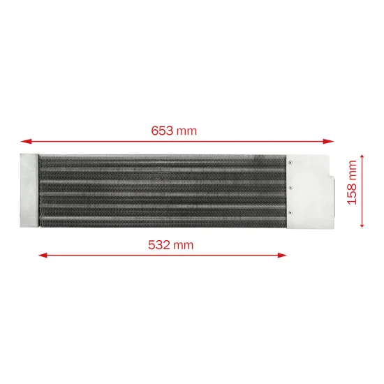 Evaporador p/ John D 7500, 7505, 6125J, 6130J (C/ Aquecedor)