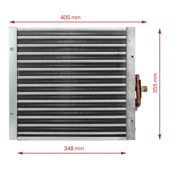 Evaporador AC p/ Linha Agricola Pesados (Tubo Aleta)(Cobre)