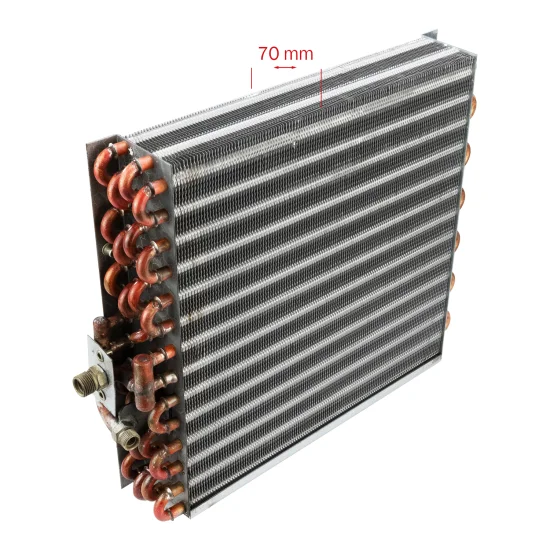 Evaporador AC p/ Linha Agricola Pesados (Tubo Aleta)(Cobre)