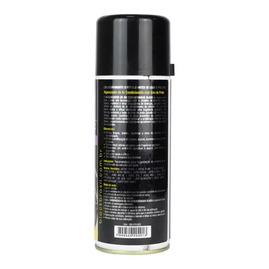 Higienizador de AC Aerosol Secret 200ml (Black Brasil)