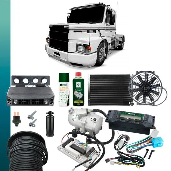 Kit de Ar Condicionado Elétrico Para Caminhão 112 12V