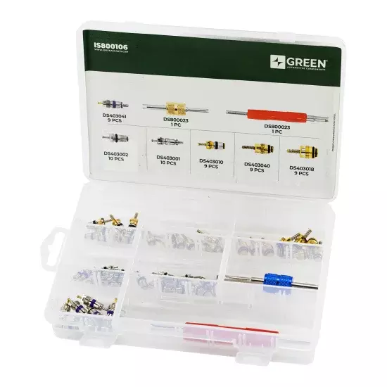 Kit Núcleo De Válvula 58 Pçs C/ 2 Sacadores p/ Ford, Renault