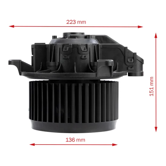 Motor Ventilador 12V p/ Focus 2013 a 19, EcoSport 2012 a 20
