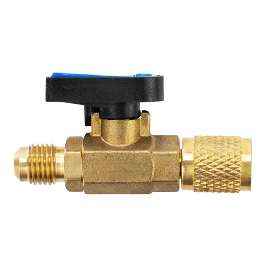 Válvula Ar Condicionado com Registro Bola 1/4M SAE X 1/4F