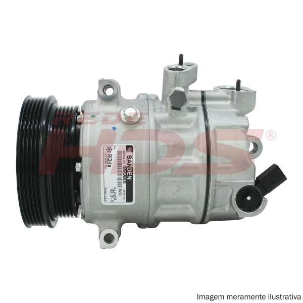 A/C Compressor Volkswagen Jetta 2.5 SD PXE16 1621 Polia Dupla (Original ...