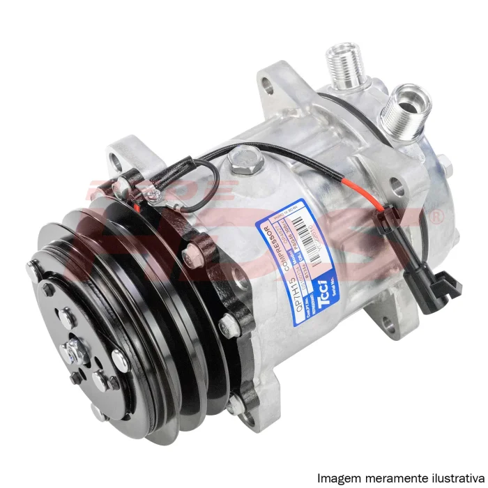 A/C Compressor Mod Sanden 7H15 2V 8Fix Vert 8/10 12V (TCCI)