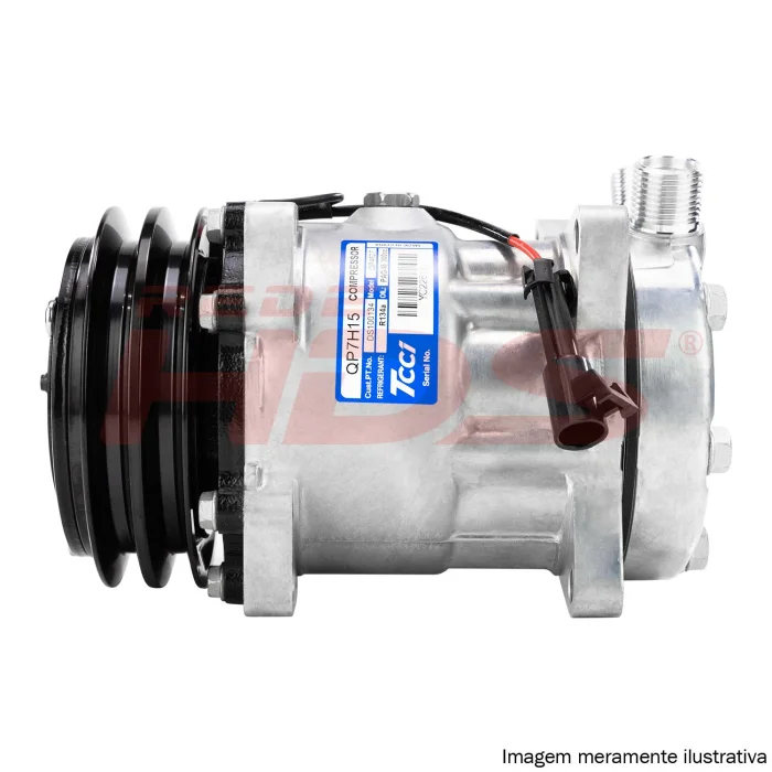 A/C Compressor Mod Sanden 7H15 2V 8Fix Vert 8/10 12V (TCCI)