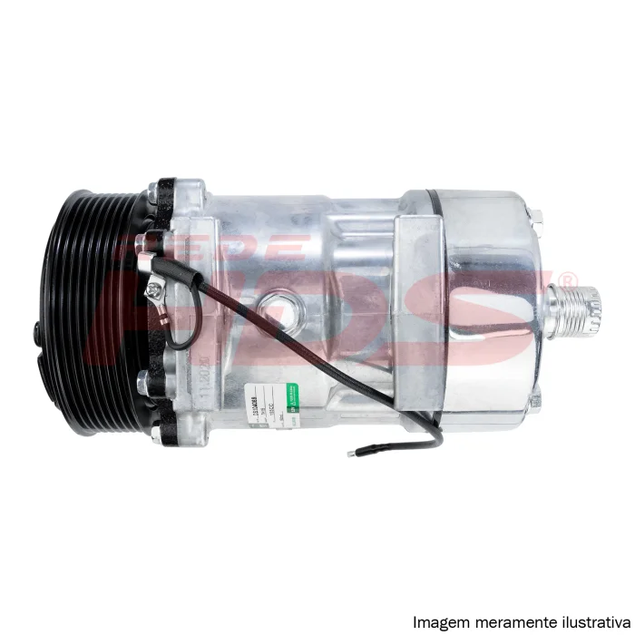 A/C Compressor Universal 7H15 8PK 12V Horizontal 4 Fix (GRN)