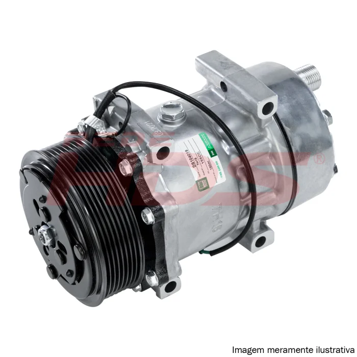 A/C Compressor Universal 7H15 8PK 24V Horizontal 4 Fix (GRN)