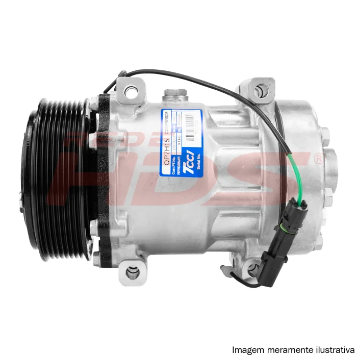 Compressor de AC Sanden Universal 7H15 8PK 24V Flex 4 F(TCCI)