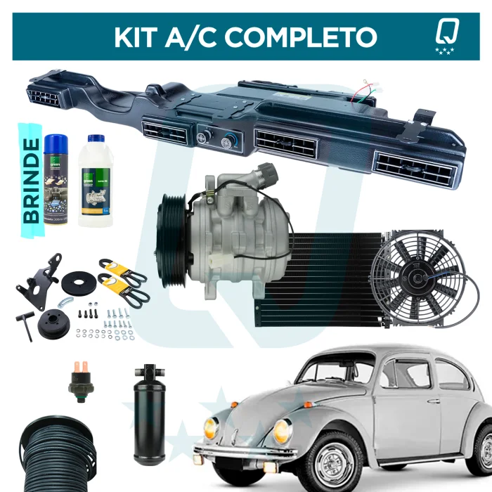 Kit de Ar Condicionado Para Fusca 12V Caixa Polaris