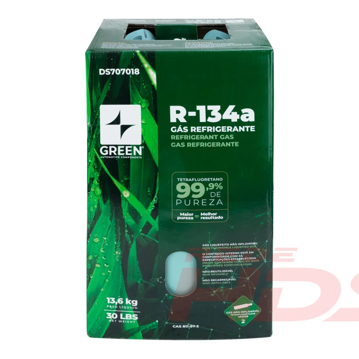 Refrigerante Green R134 Botija 13,6kg (99,99% Pureza)