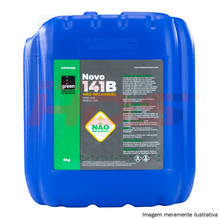 Refrigerante p/ Limpeza do Sistema - Botija 6kg (Novo 141B)