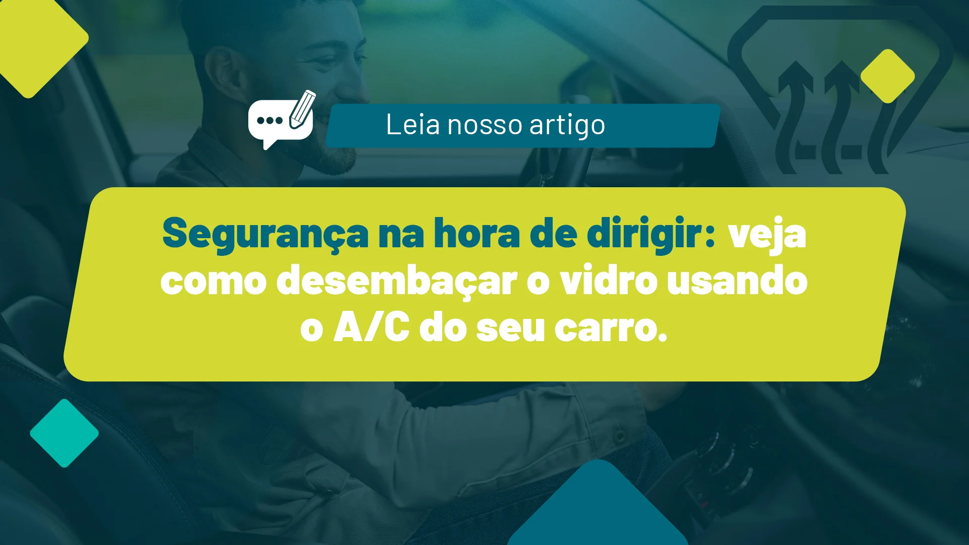 Como desembaçar o vidro do carro com o a/c