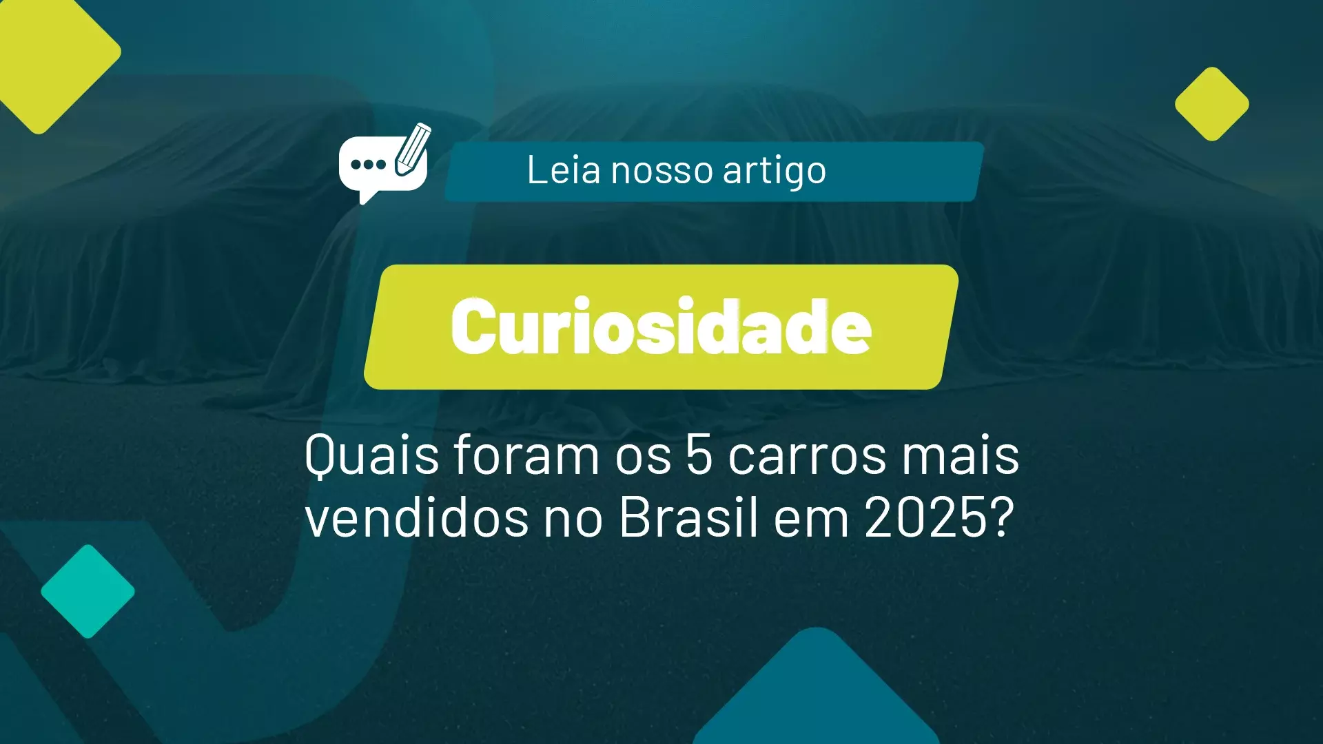 Os carros mais vendidos no Brasil em 2025