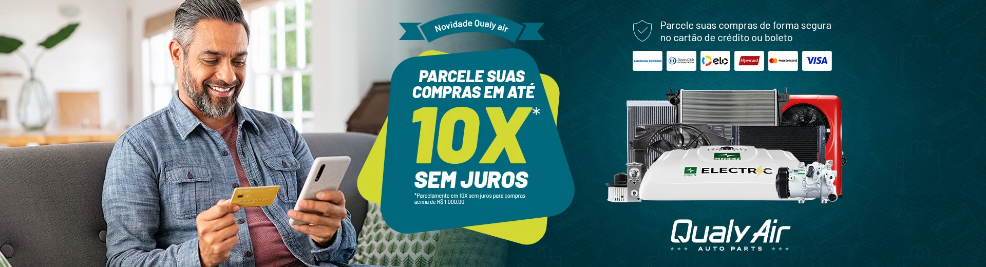 Parcele em 10X Sem Juros