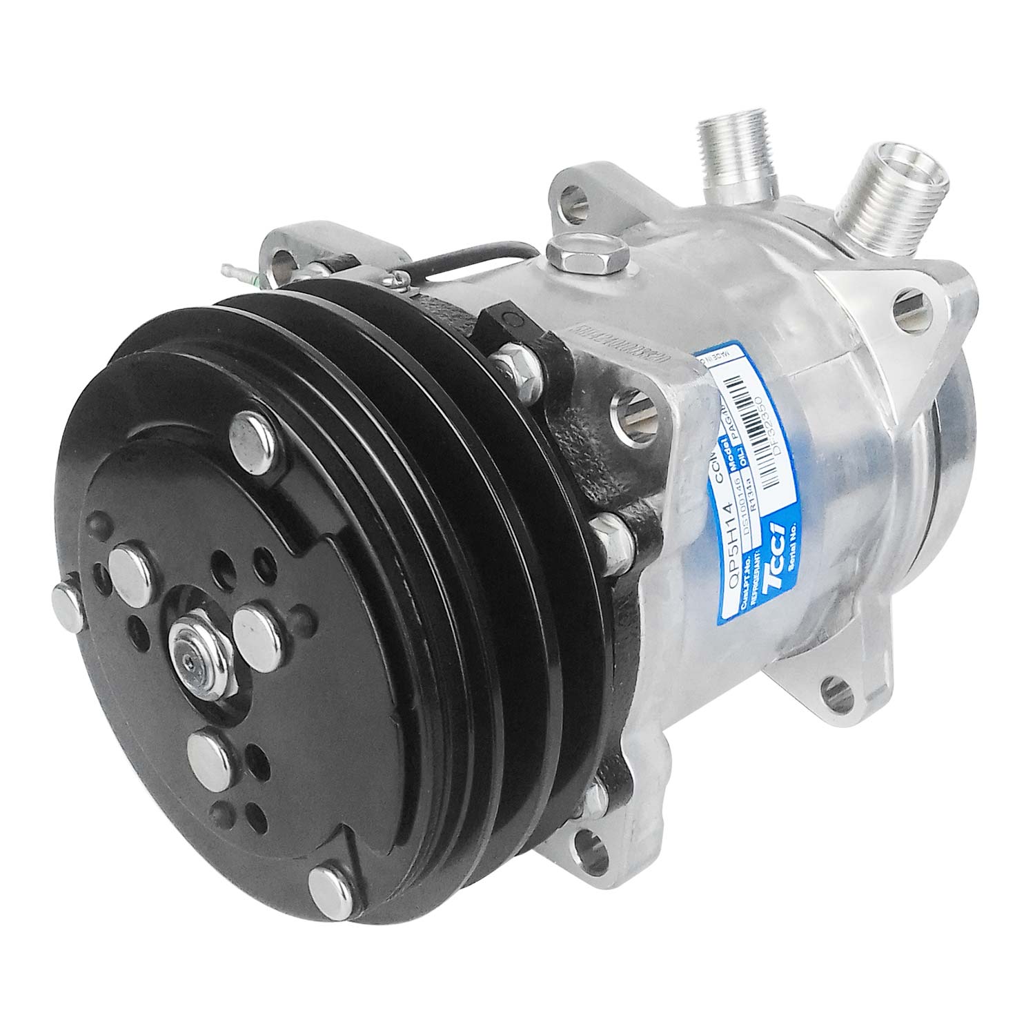 A/C Compressor Universal 5H14 2V Vertical 8 Fix 12V (TCCI)