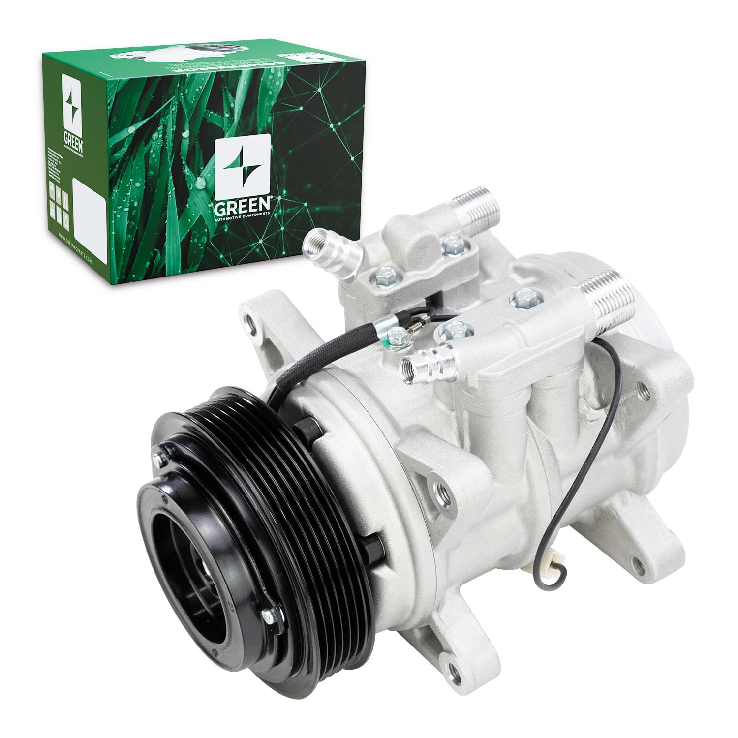 A/C Compressor Universal 6P148 6PK 12V 8 Fixações (GREEN)