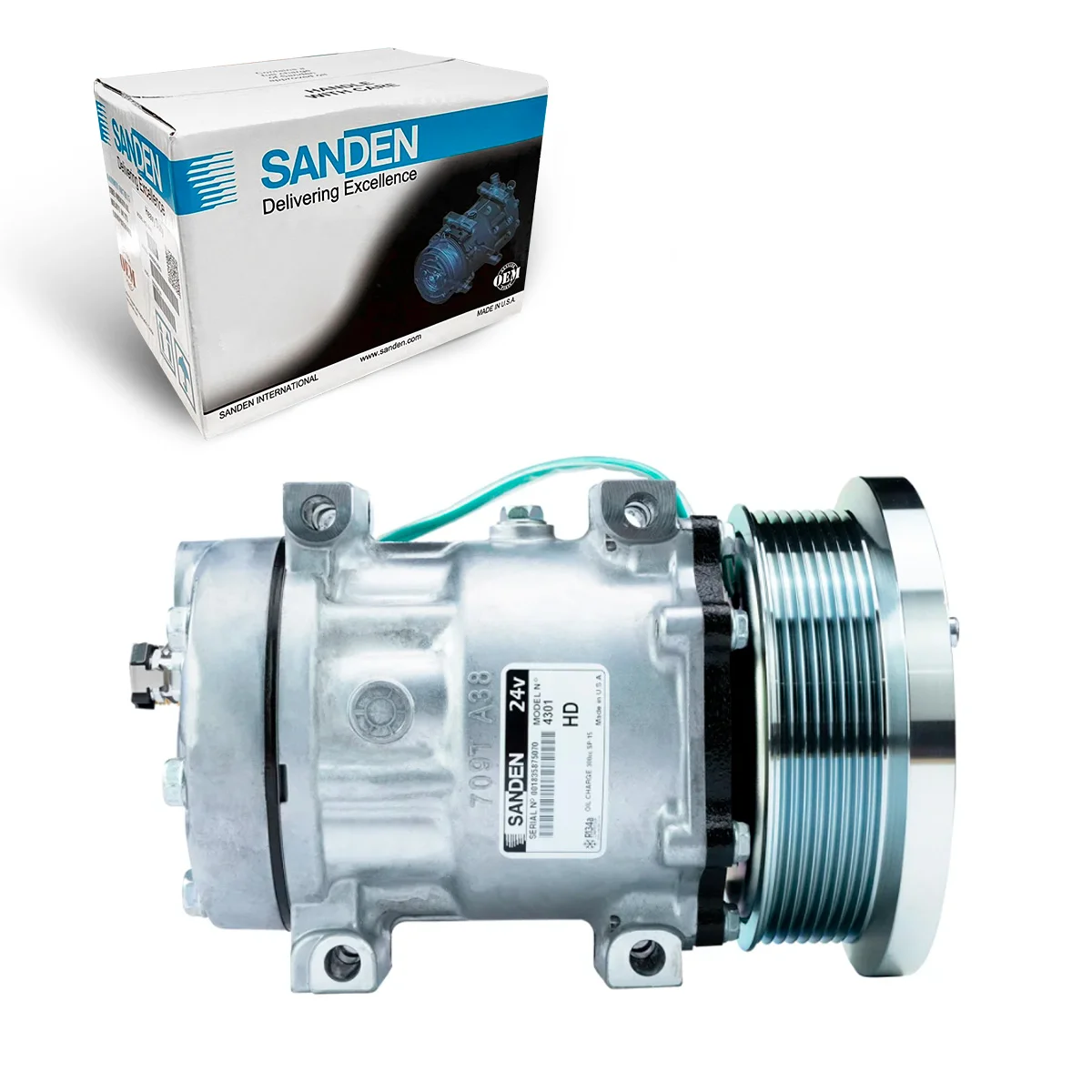 Compressor de Ac P/ Caterpillar 938K, 962G, D6N, D8N(Oem