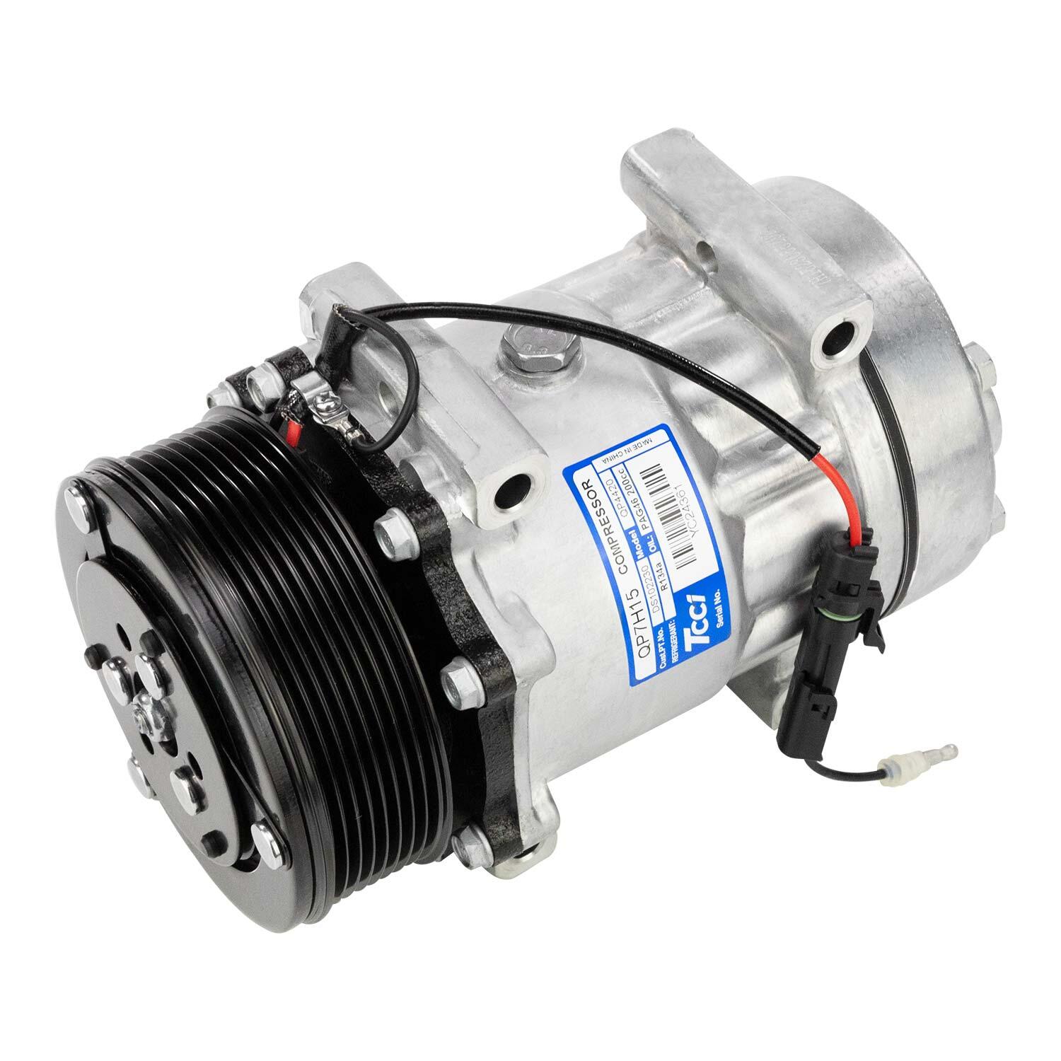 Compressor Sanden de Ac Universal 7H15 8Pk 12V Flex 4 Fix. (Tcci