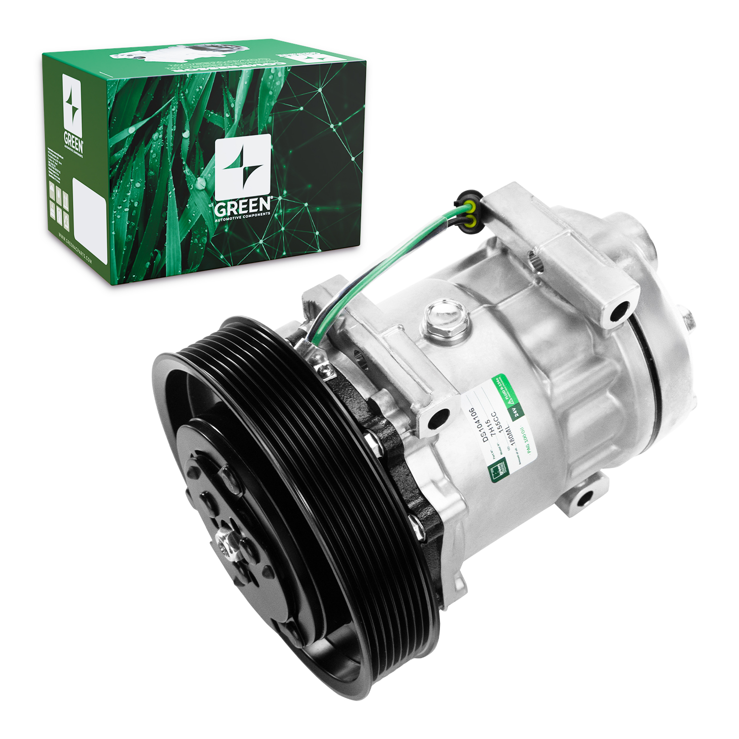 Compressor 7H15 8Pk 24V 4Fix P/ Daf Xf Ft, Fts, Ftt (Grn