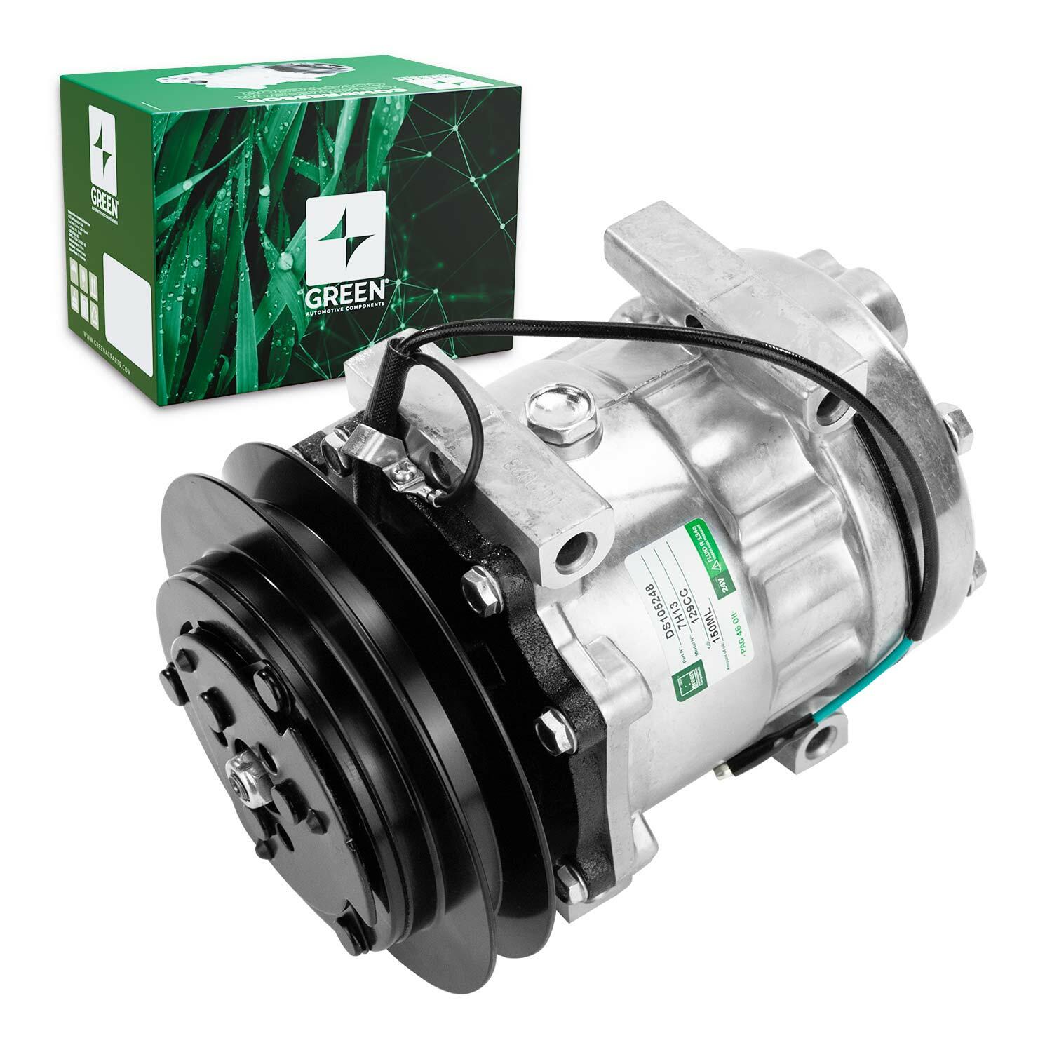 Compressor Ac P/ Case Cx130D, Cx160B, Cx210, Cx220C (Green