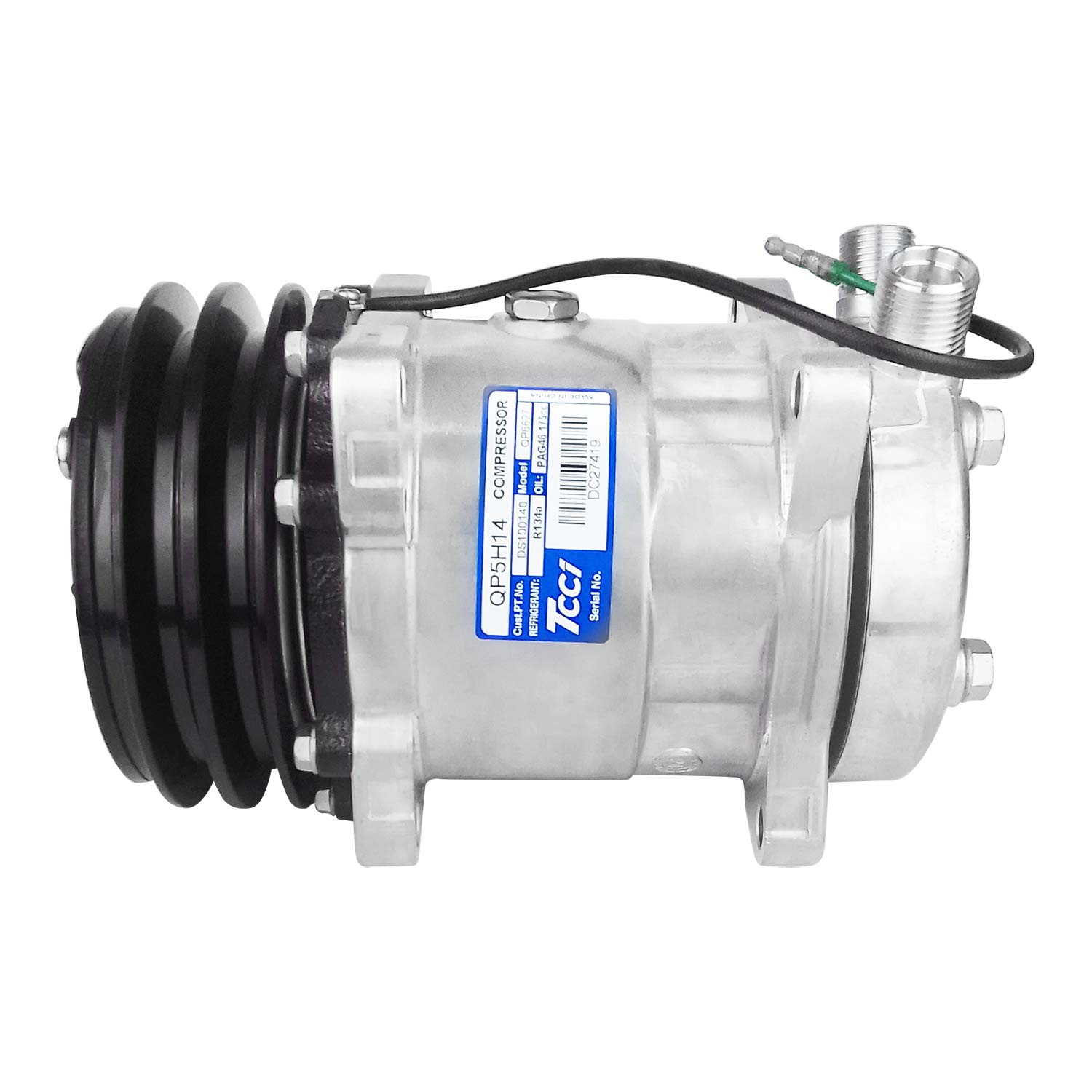 Compressor de Ac Universal 5H14 2V 24V 8 Fixações (Tcci) | Qualy Air