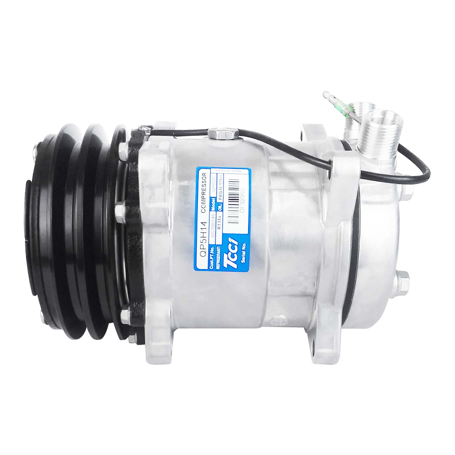 Compressor de Ac Universal 5H14 2V Vertical 8 Fix 12V (Tcci