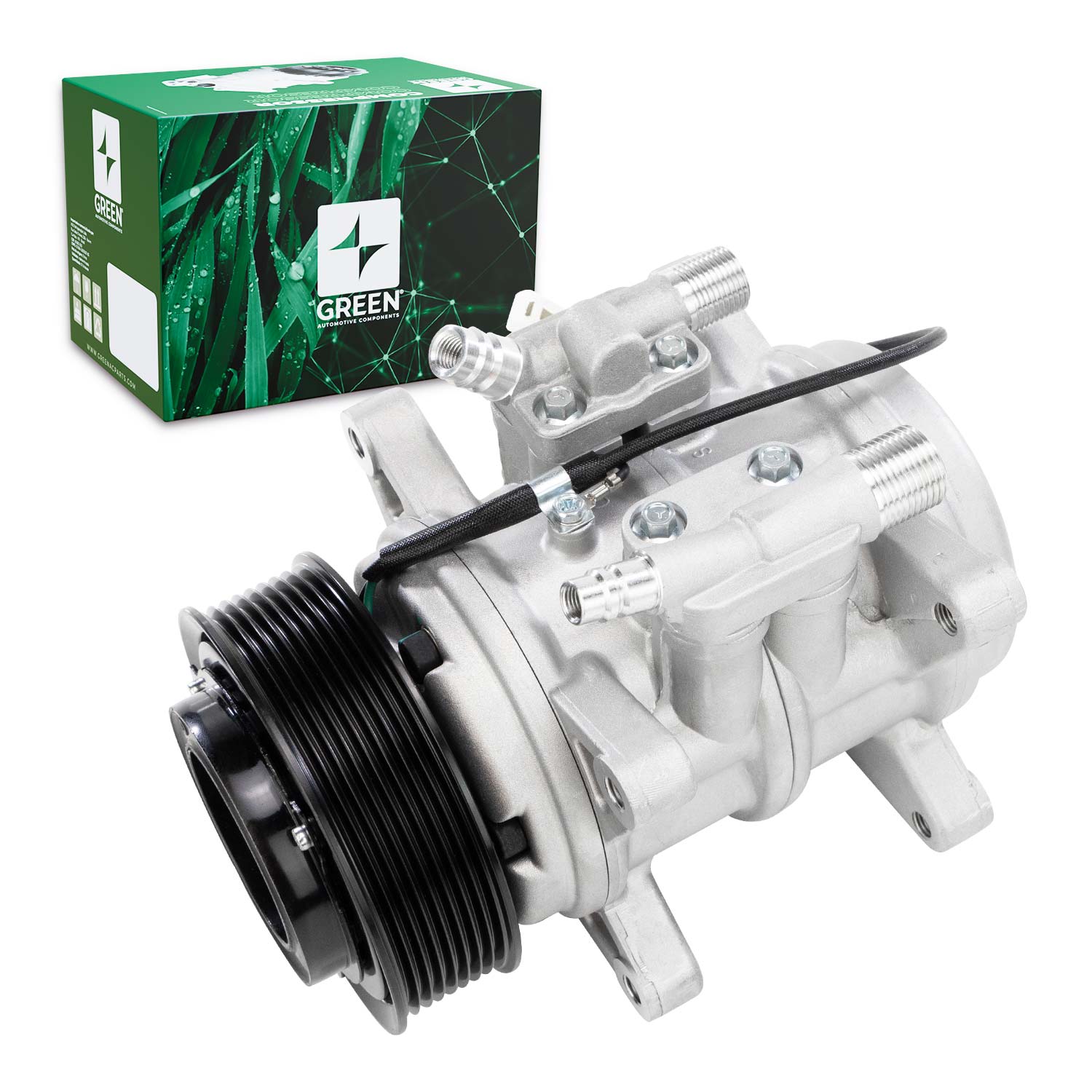 ケノン　Ver.8.0 Compressor de Ac Universal 6P148 8Pk 24V 8Fix Vertic. -Green