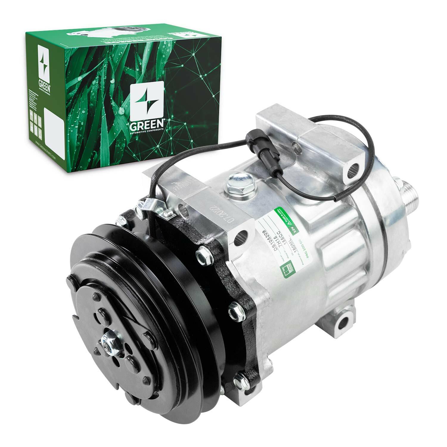 suuri Compressor de Ac Universal 7H15 1A 12V 4Fix Hrz (Green) | Qualy Air
