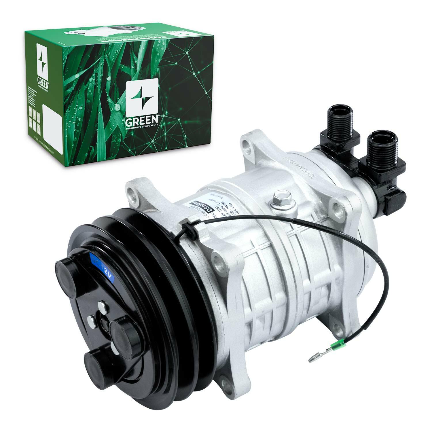 Compressor de Ac Universal Tm16 2V 12V 8 Fixações (Green) | Qualy Air