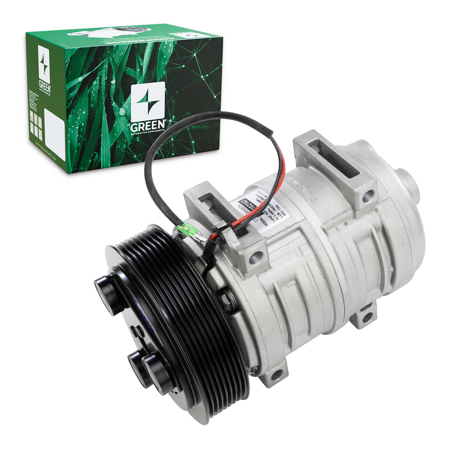 TK Compressor de Ac Universal Tm21 8Pk 12V 4 Fixações (Green) | Qualy Air