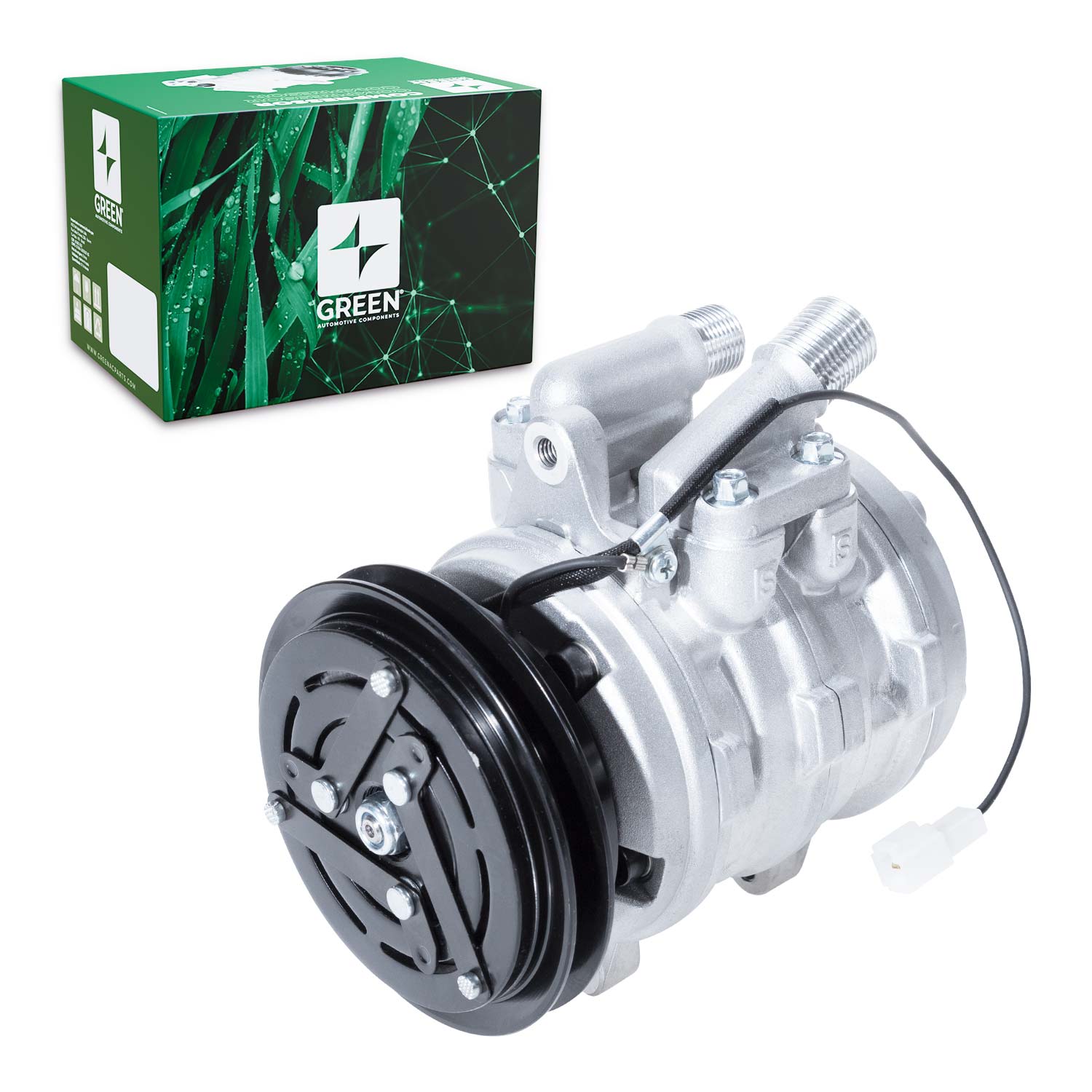 Compressor Universal 10P08 12V 3 Fixações para Ar | Qualy Air