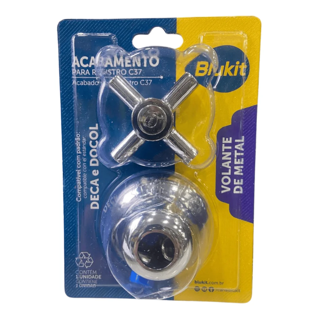 Acabamento Metálico Cromado C37 Blukit