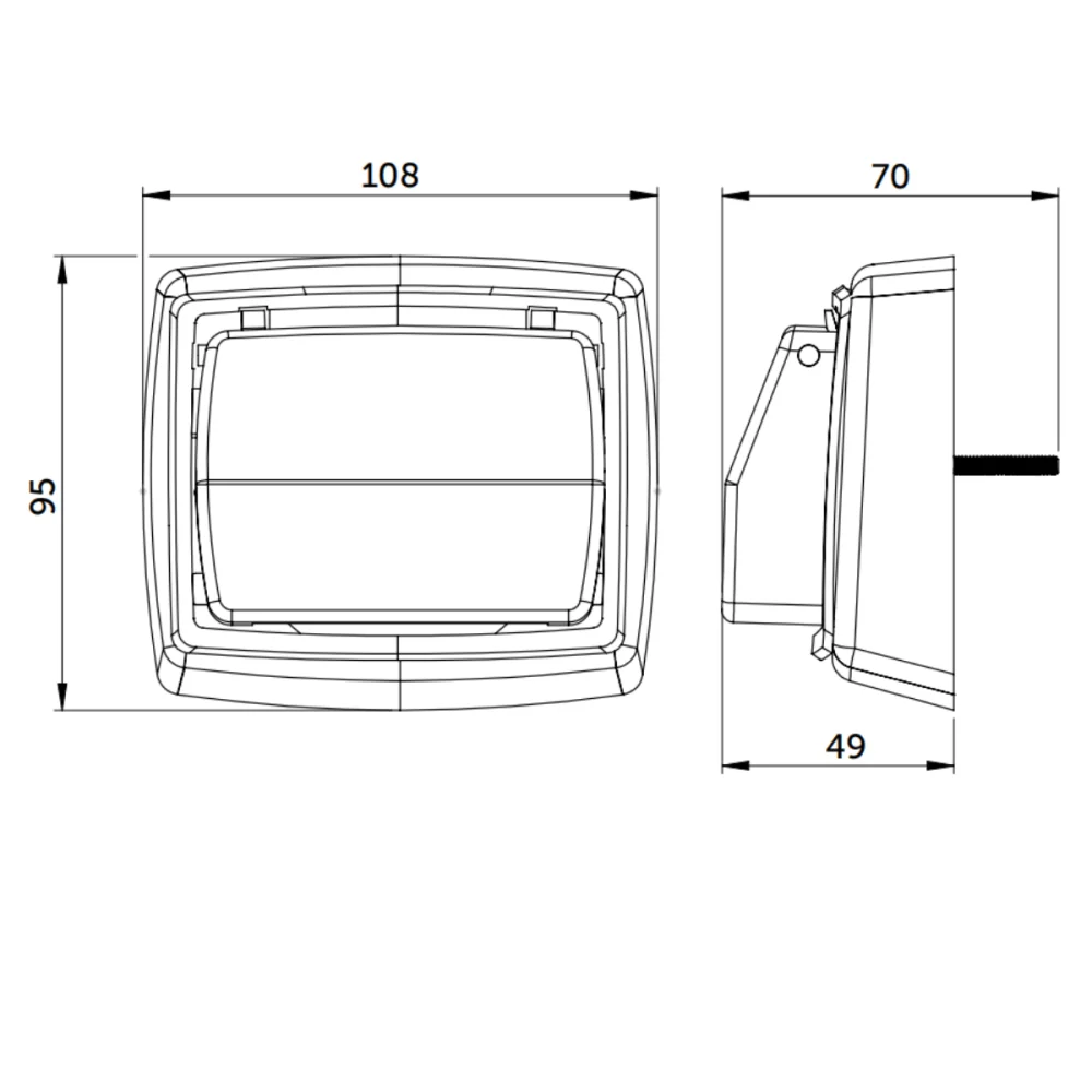 Acabamento para Válvula Hydra Max ABS Cromado Blukit