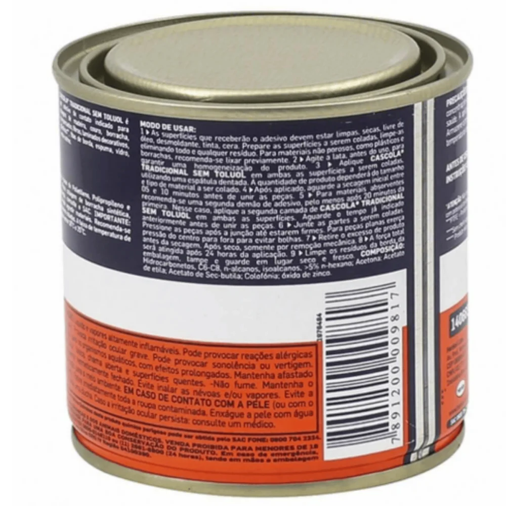 Adesivo de Contato Cascola 195g S/ Toluol Henkel