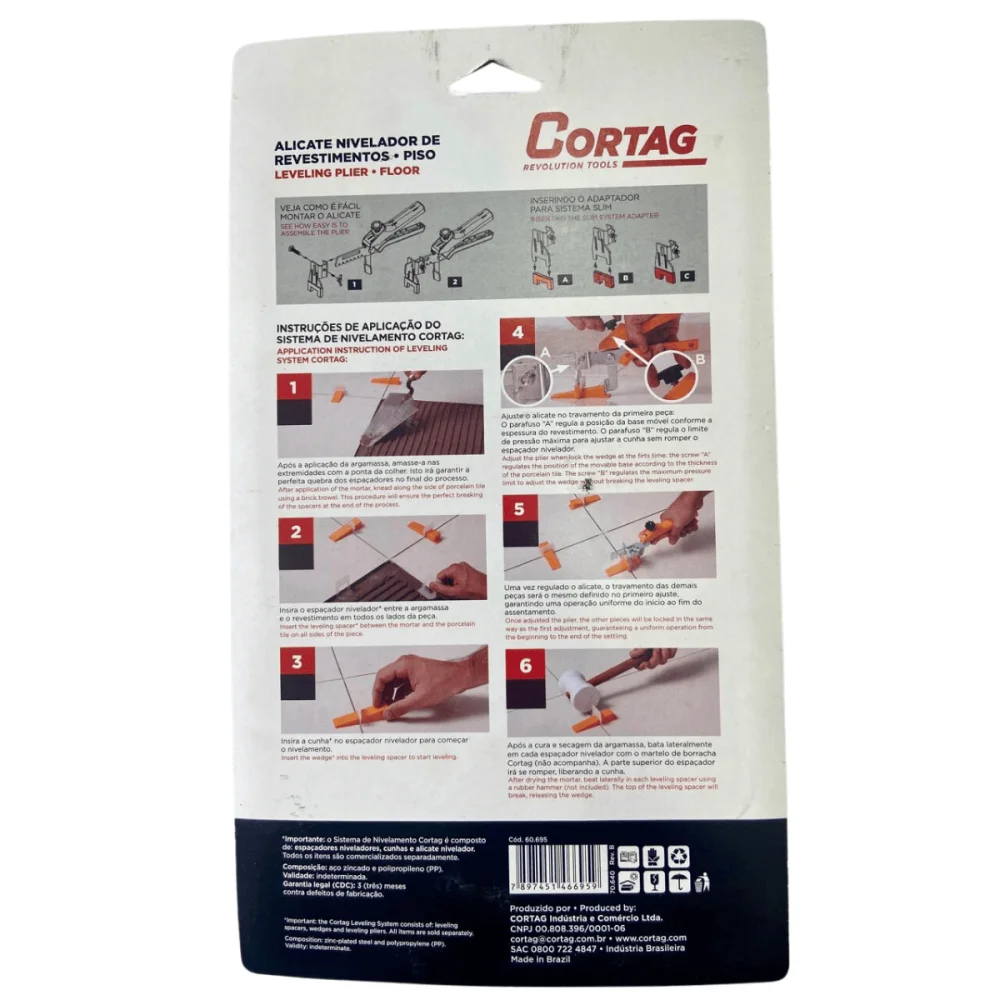 Alicate Nivelador de Piso Cortag
