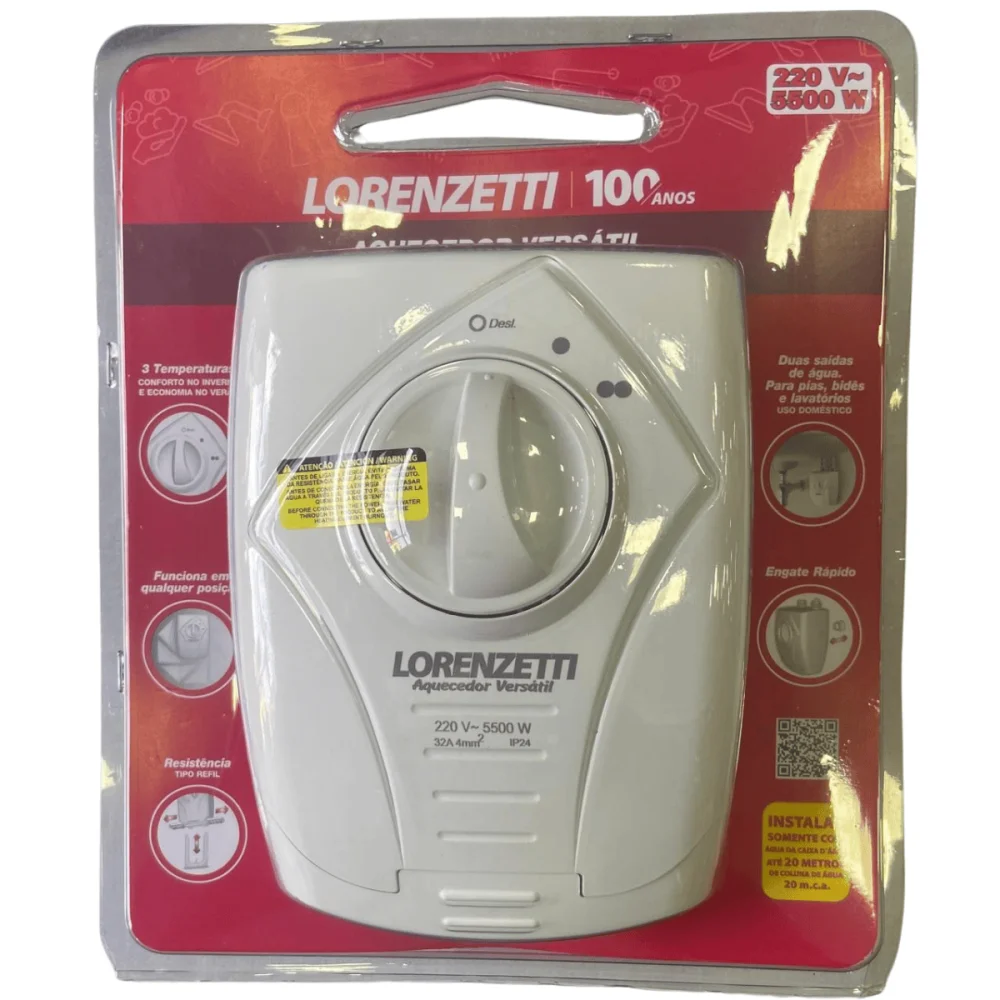 Aquecedor Elétrico Versátil 5500w 220v Lorenzetti